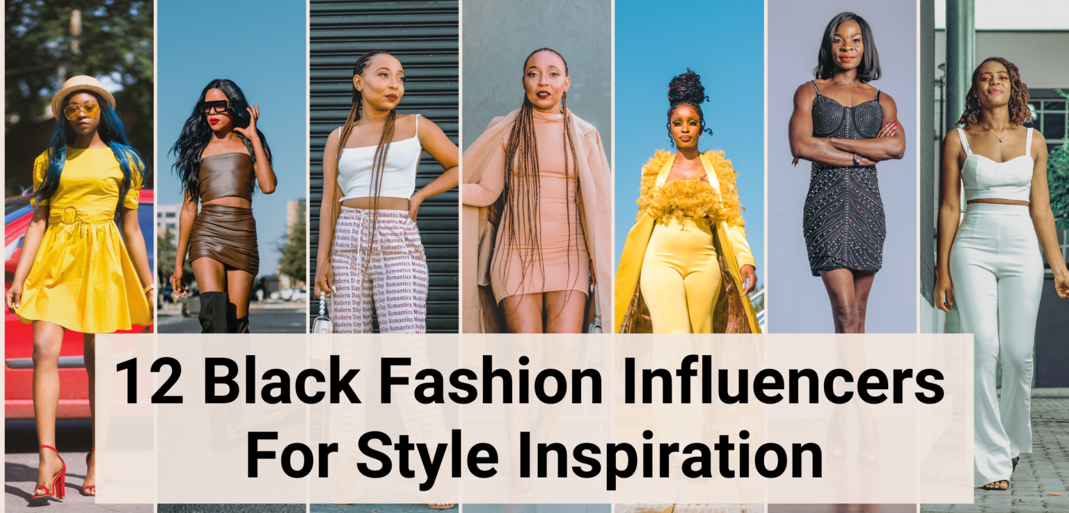photos of 7 black fashion influencers