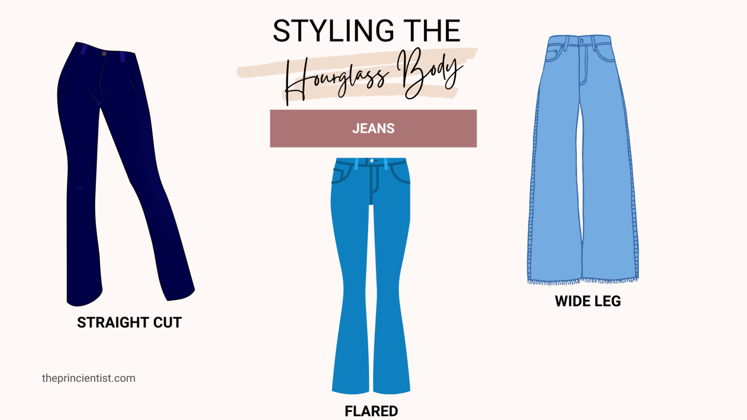 how to dress the hourglass body shape - jeans