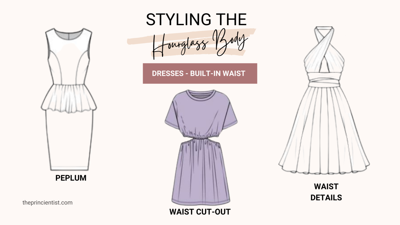 how to dress the hourglass body shape - dresses 2 - built-in waist