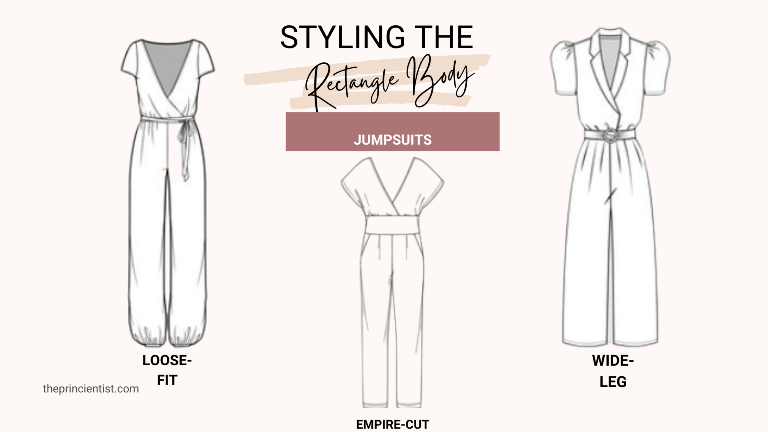 how to dress the rectangle body shape - jumpsuits