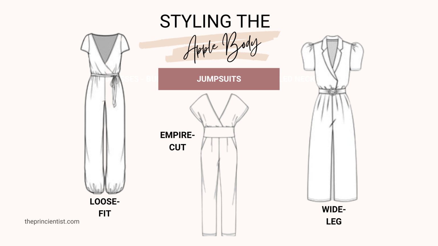 how to dress the apple shaped body - jumpsuits