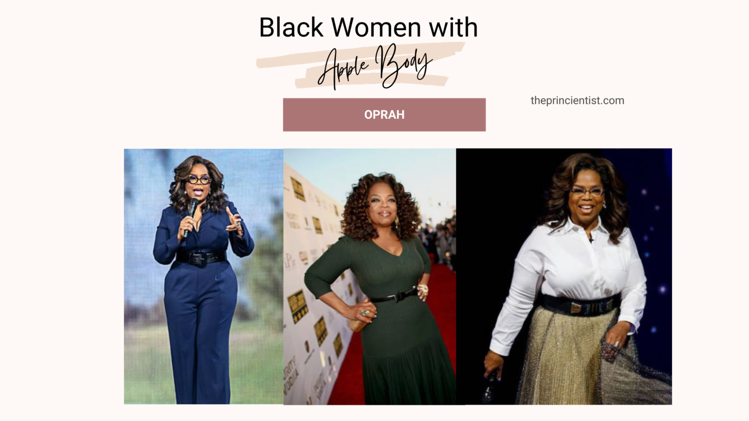 how to dress the apple shaped body - black woman with apple body - oprah