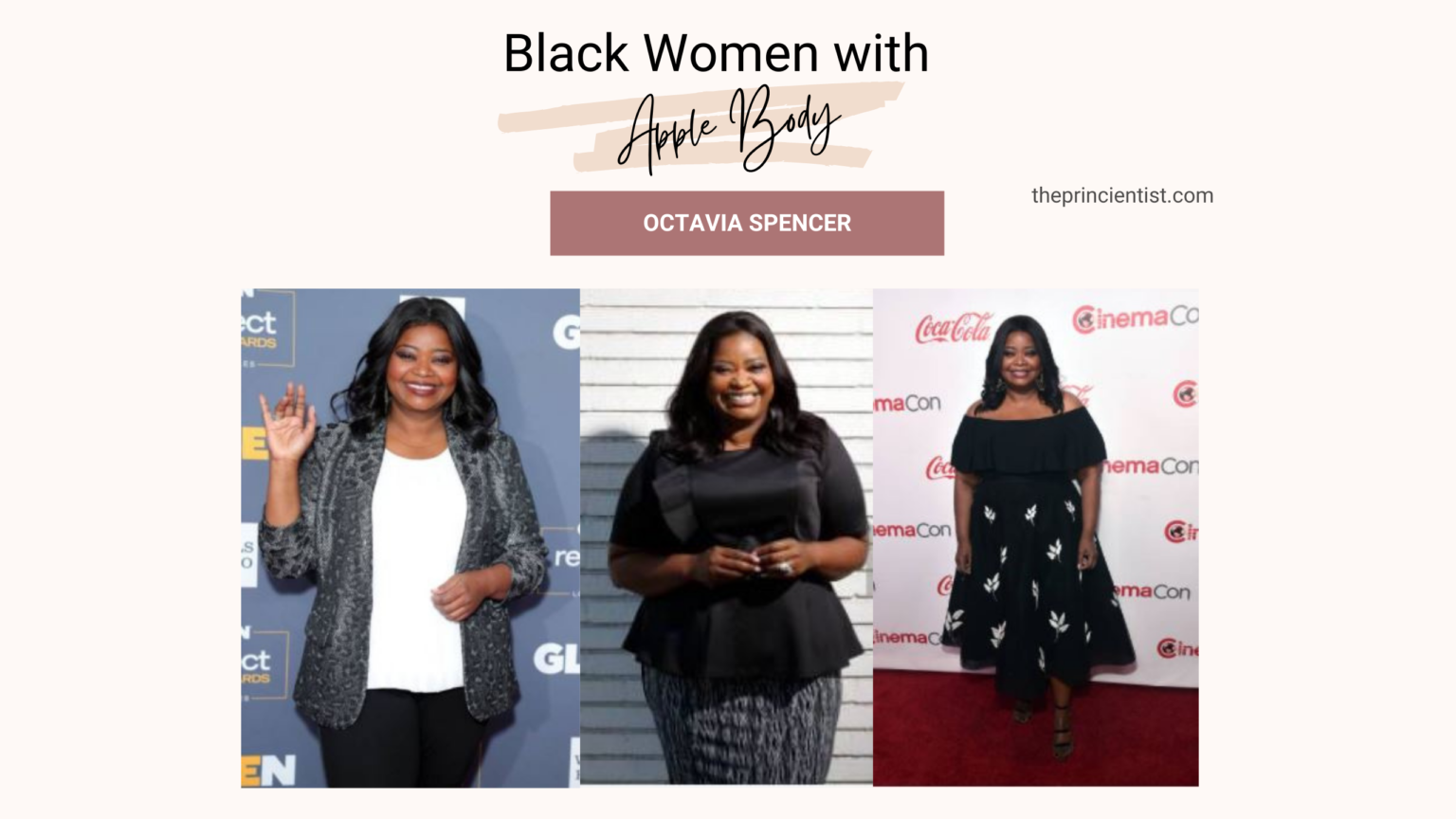 how to dress the apple shaped body - black women with the aplle body - octavia spencer