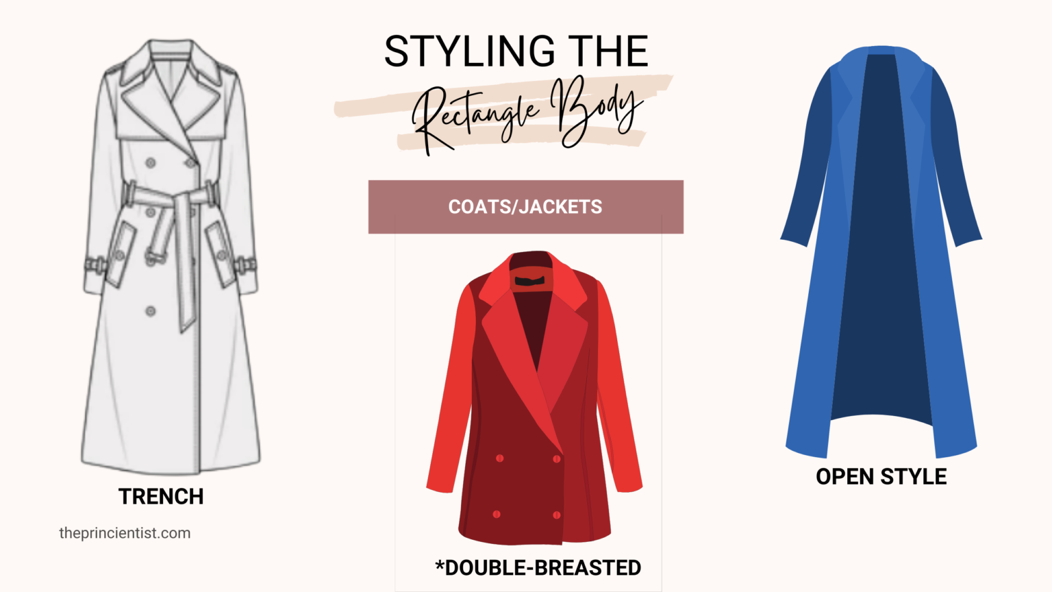 how to dress the rectangle body shape - coats/jackets 2