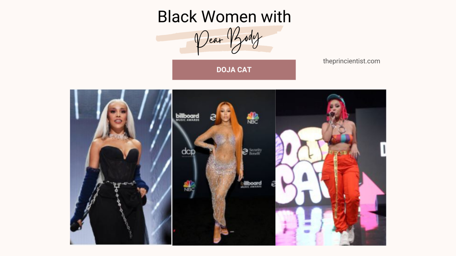 how to dress the pear shaped - black women - doja cat