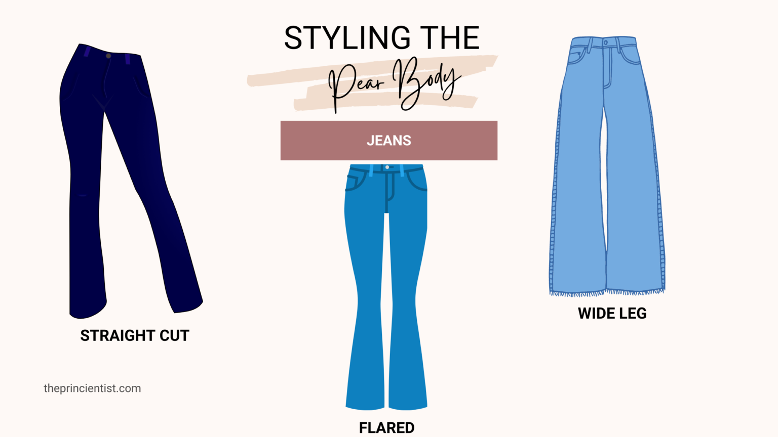 how to dress the pear shaped body - jeans for the pear body