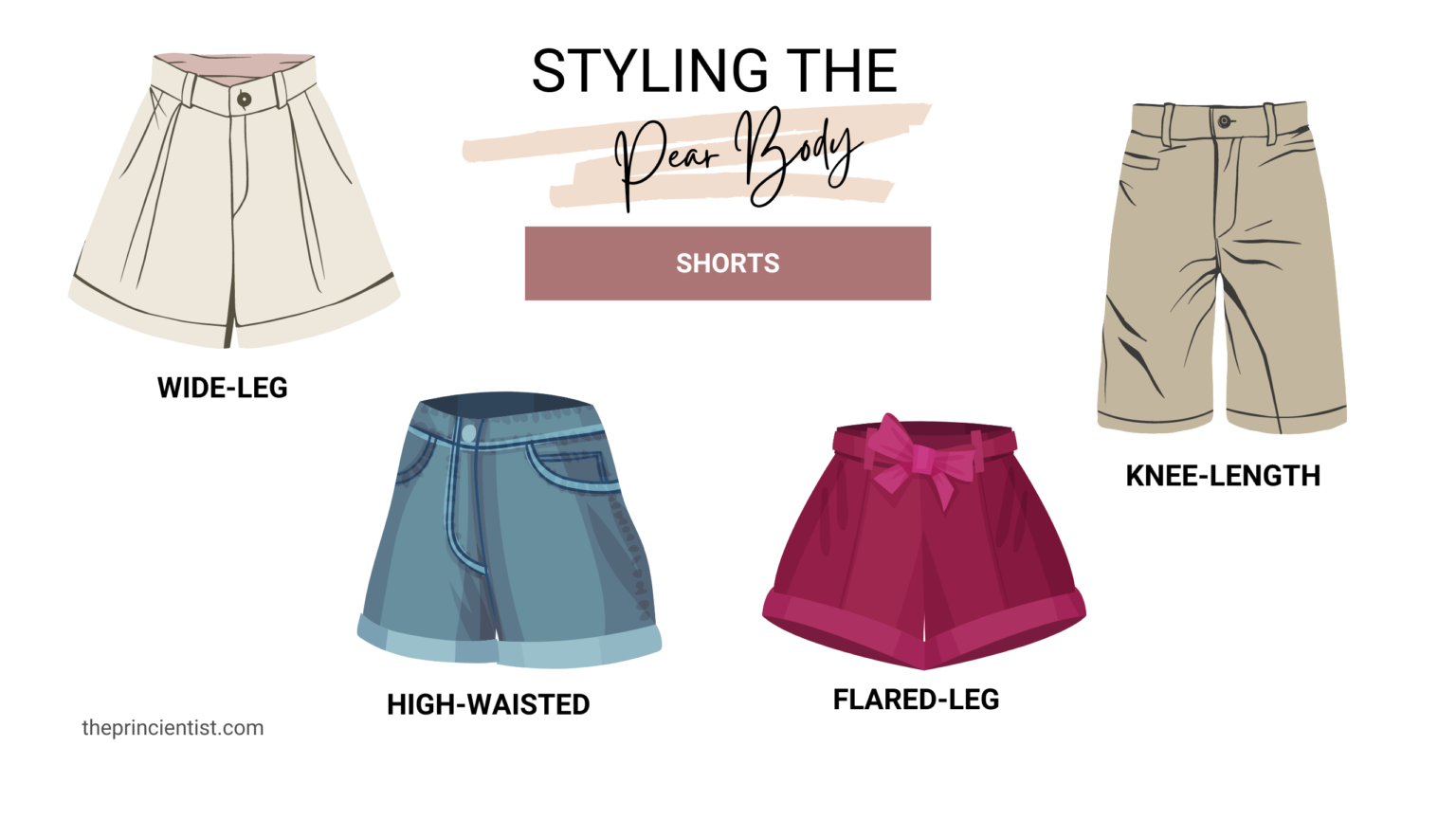 Basic Body Shapes: Best Shorts for a Pear