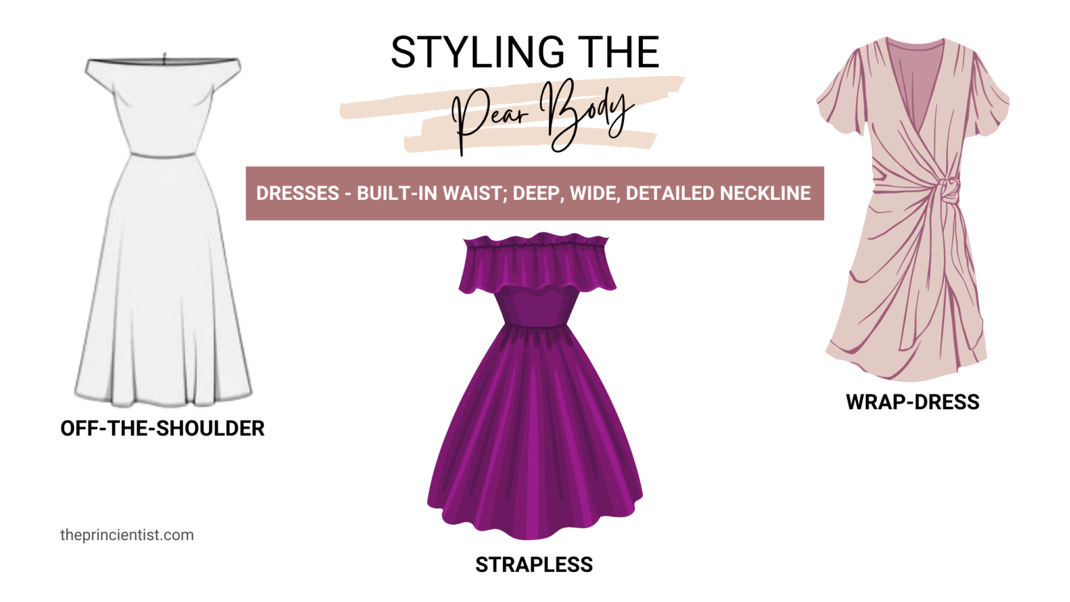 how to dress the pear shaped body - dresses for the pear body 1