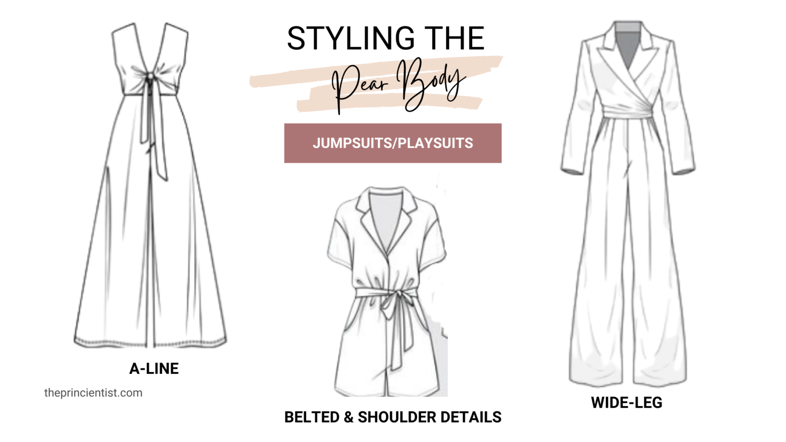 how to dress the pear shaped body - jumpsuits/playsuits for the pear body