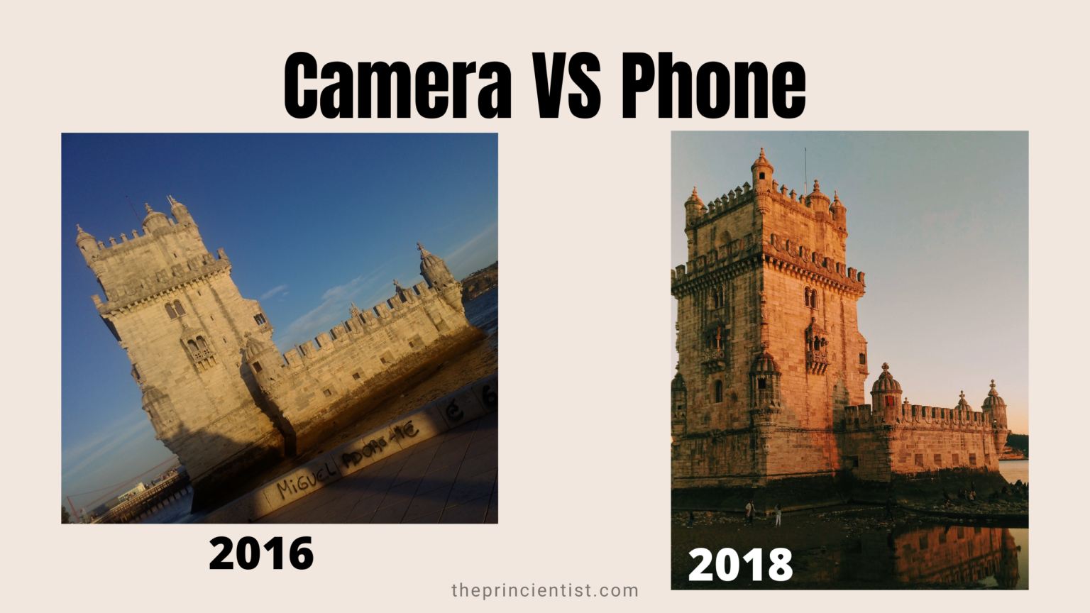 camera vs phone - progress over tme. 2 photos one from 2016 and oe from 2018 looking much better