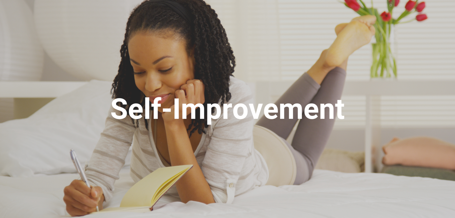 self-improvement - black woman journaling