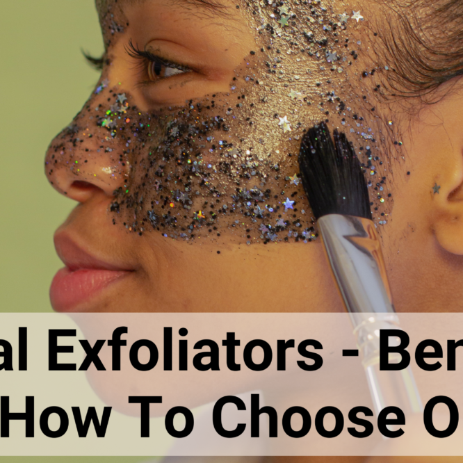 what is a facial exfoliator - woman applies exfoliator to her face