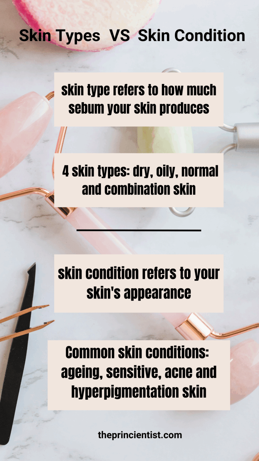 differences between skin type vs skin condition