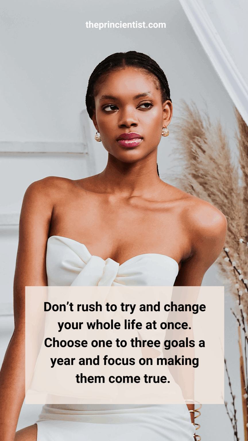 self-improvement quote - take one step at a time