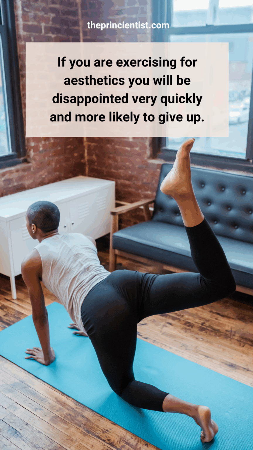 self-improvement quote - exercise