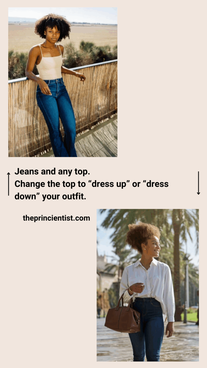 vacation outfits ideas jeans and a top