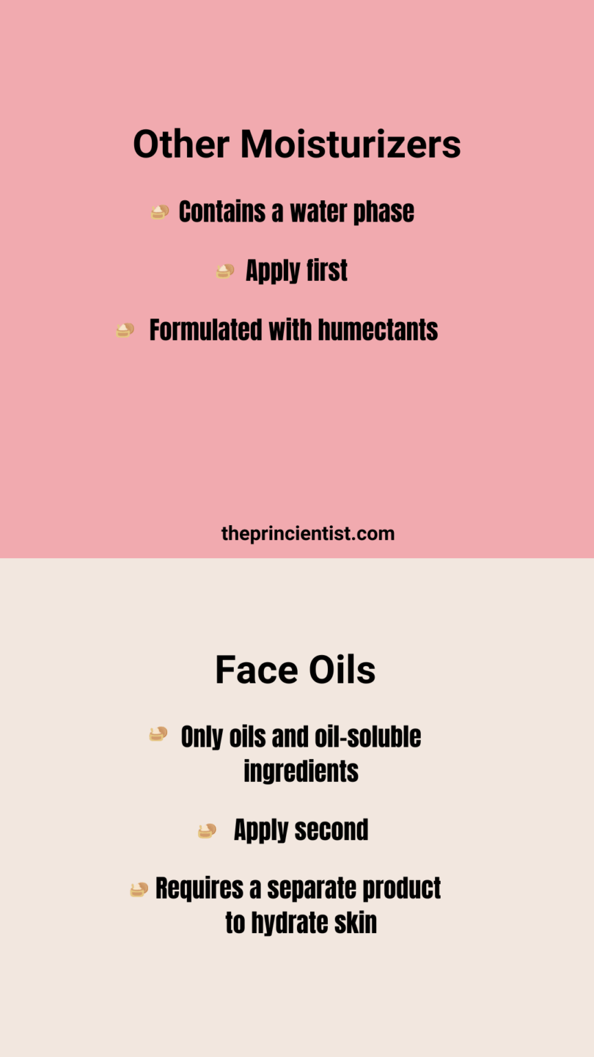 what is a moisturizer - other moisturizers vs face oils and the main differences