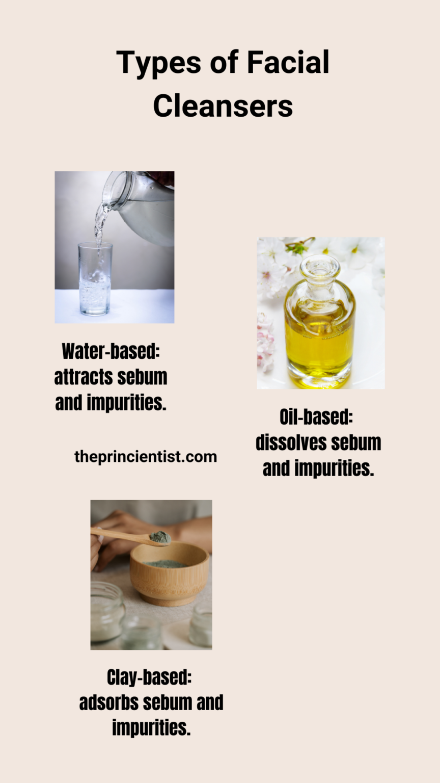 3 types of facial cleansers and the difference between them