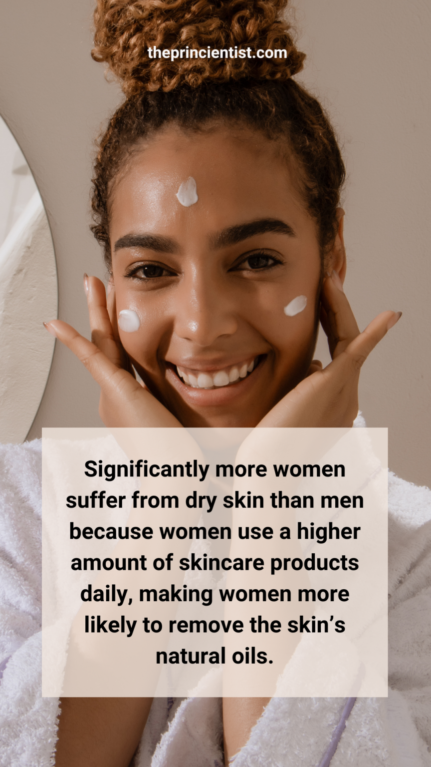 what is your skin type - quote 1 - woman applies face cream