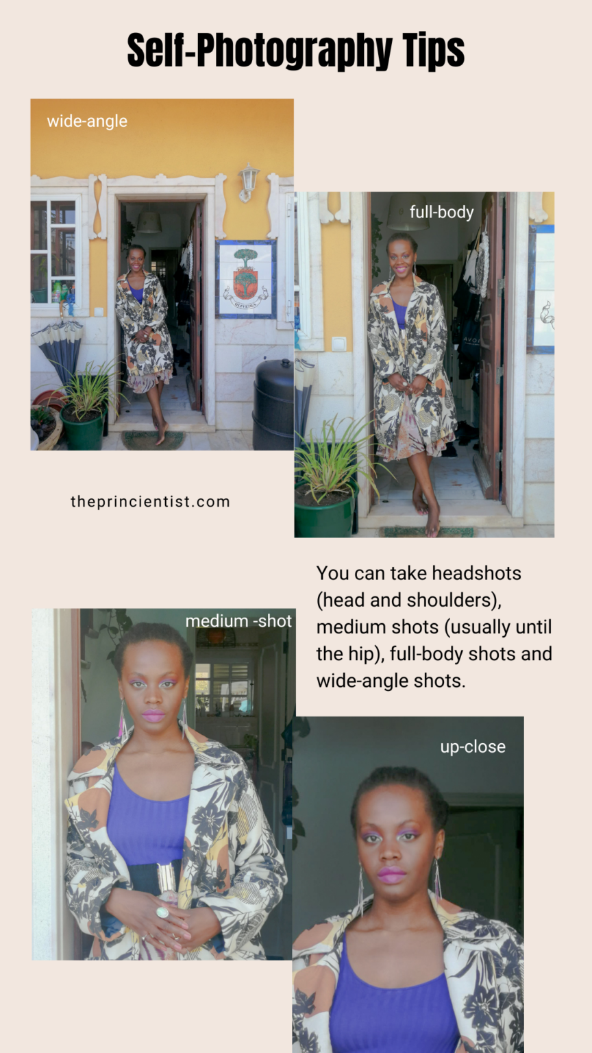 self photography tips - all the photographic photo plans that are possible