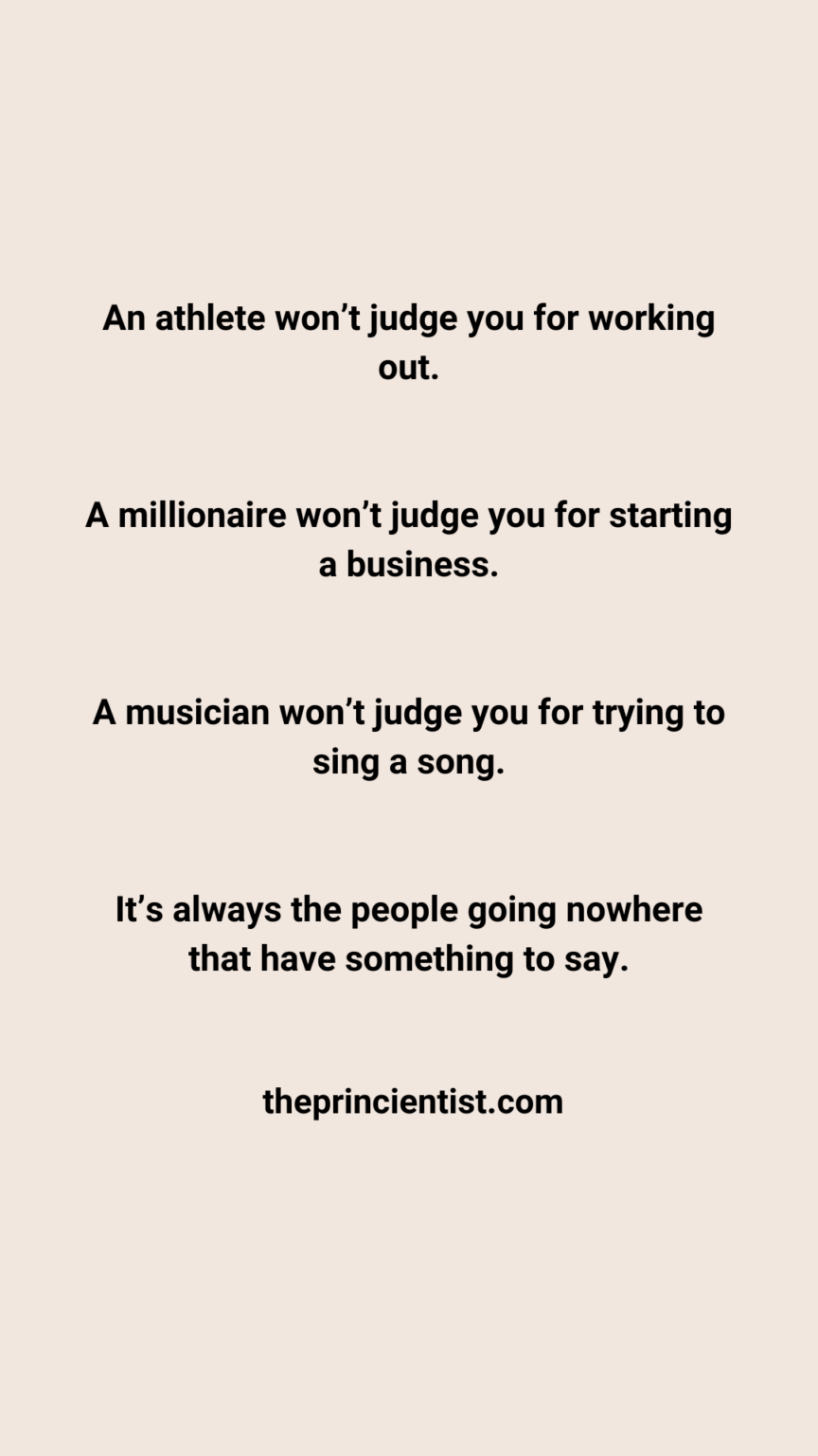 quote - How to stop caring about what others think