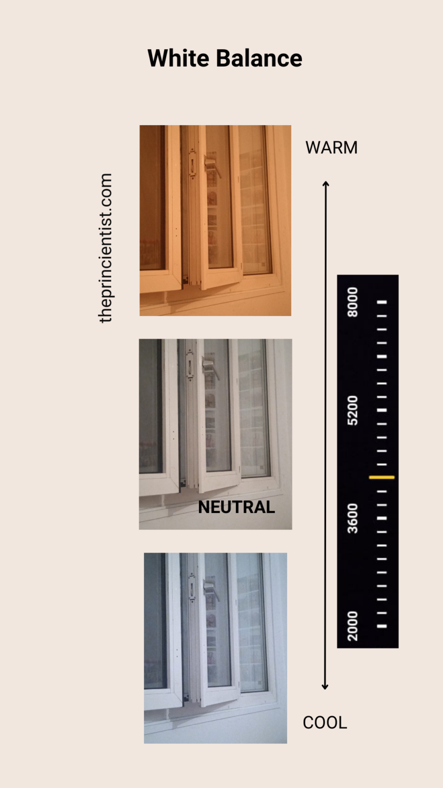 cool, neutral and warm light