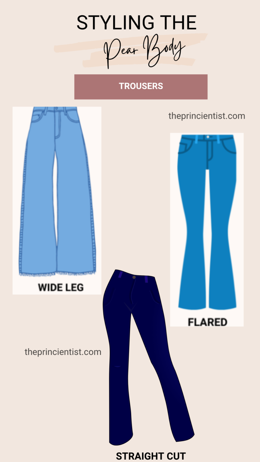 how to dress the pear shaped body - trousers for the pear body