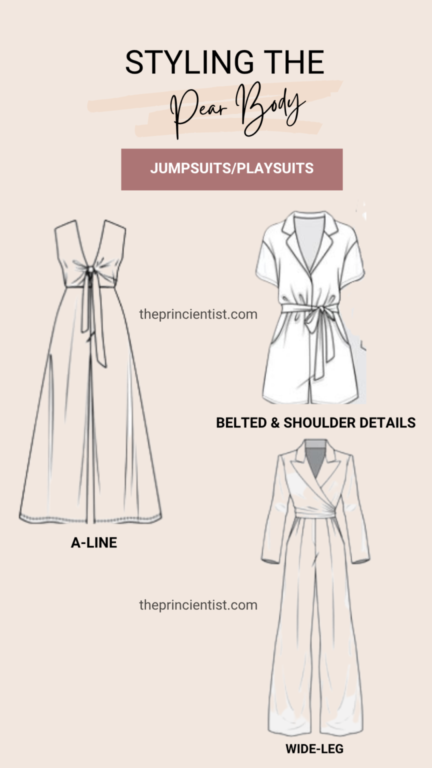how to dress the pear shaped body - jumpsuits/playsuits for the pear body