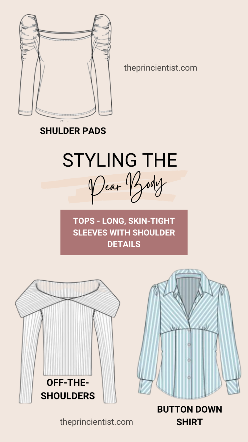 how to dress the pear shaped body - tops for the pear body
