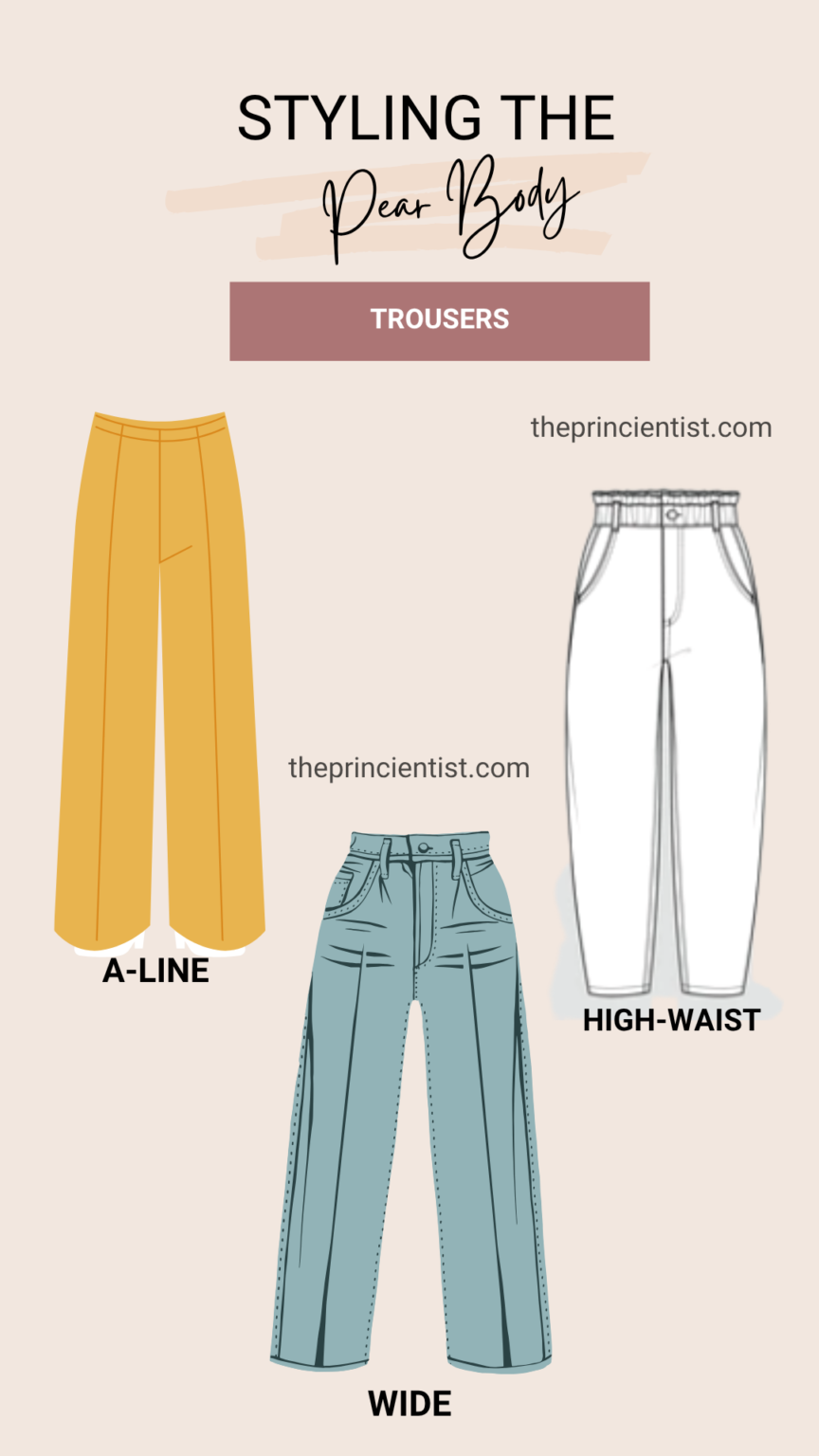 how to dress the pear shaped body - trousers for the pear body